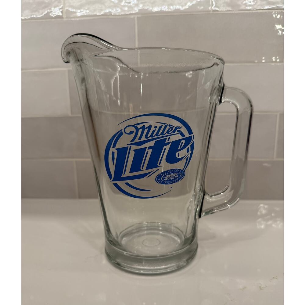 Miller Lite Draft Glass Beer Pitcher